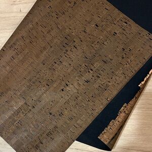 Sallie Tomato cork fabric || rustic brown tiger eye